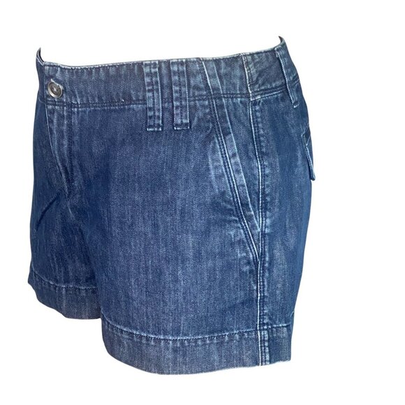LOFT Denim Shorts Sz 4 Dark Wash Blue #137V - Picture 3 of 8